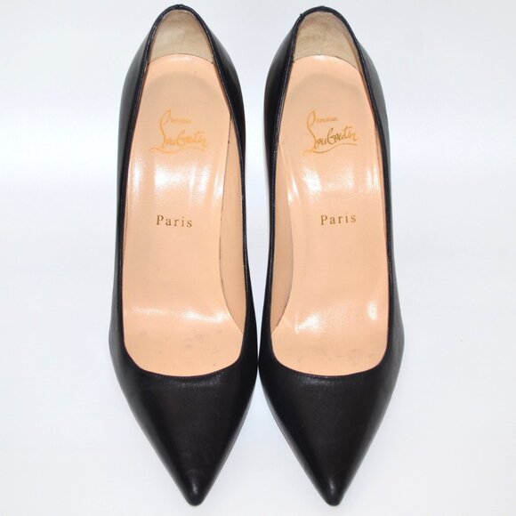 Christian Louboutin W/ Box Black Nappa Décolleté Heels SIZE 9.5 EU 39.5 - Picture 7 of 16